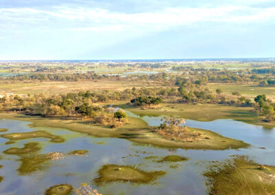 Scenic flights over the Okavango Delta